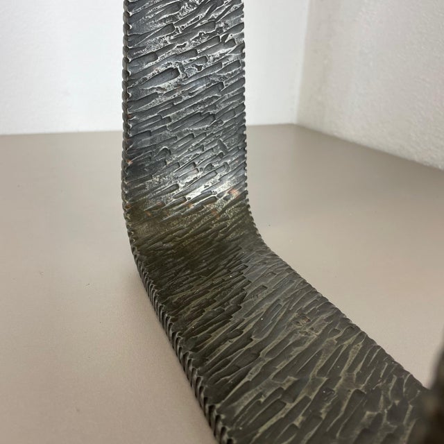 Modernist Sculptural Brutalist Copper Floor Candleholder, Germany, 1970s For Sale - Image 16 of 18