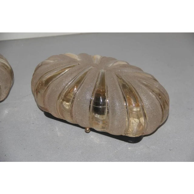 Mid-Century Bubble Glass Wall Lamps, 1960s, Set of 2 For Sale - Image 4 of 7