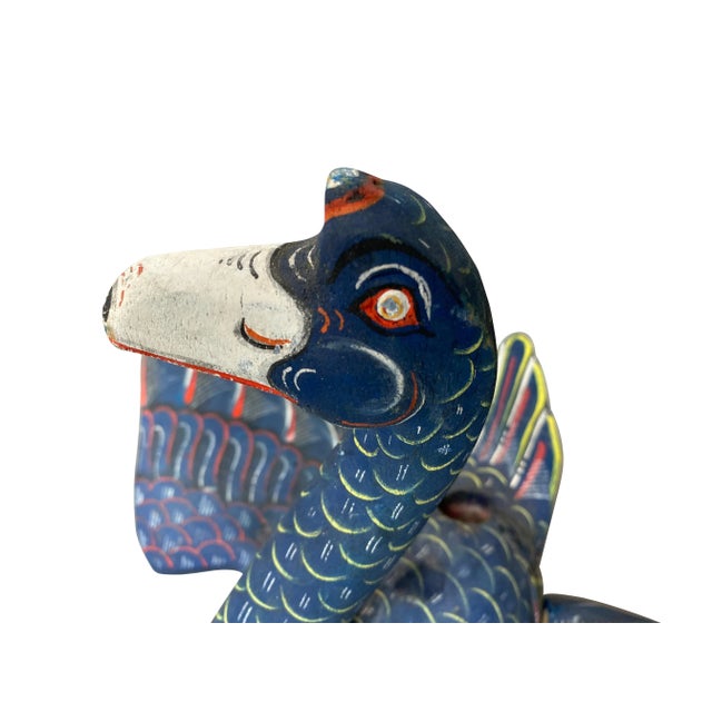 1950s Balinese Carved and Painted Ducks from John Volk's Estate - a Pair For Sale - Image 5 of 11