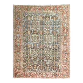 Antique Persian Heriz Decorative Rug - 9' x 11'8" For Sale
