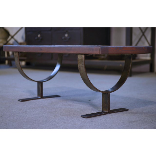 Vintage Coffee Table in Ceramic and Fir, 1960s For Sale - Image 11 of 12