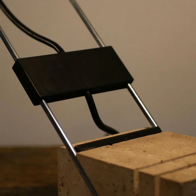 Italian Brutalist Travertine Lamp, 1970s For Sale - Image 10 of 16