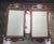 Antique Solid Mahogany Chippendale mirrors with solid antique brass ornate. 23"W x 1.5"D x 40"H