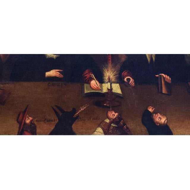 The Primitive Reformers - Oil on Canvas by English School Master 1600/1700 17th/18th Century For Sale - Image 4 of 7