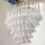 1990s Large Italian Oval Suspension Chandelier in White Murano Glass, 1990s For Sale - Image 5 of 12