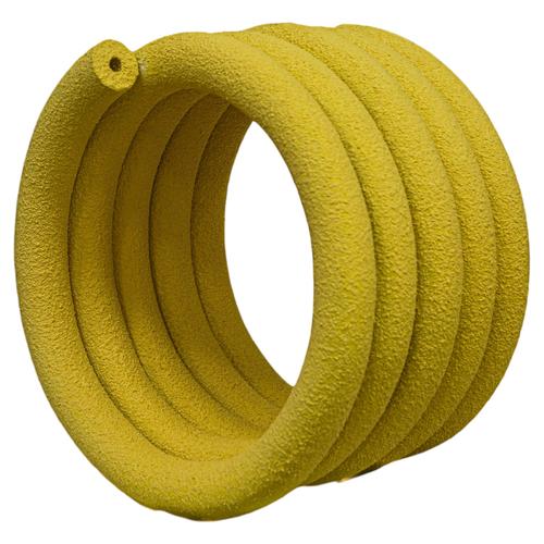 Yellow Yellow Coil #02 Sculptural Object by Caspi Ceramics Nl For Sale - Image 8 of 8