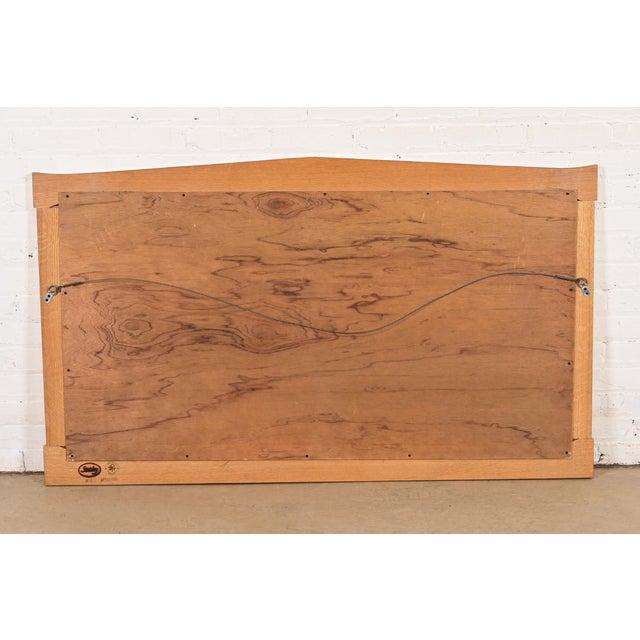 Wood Stickley Mission Oak Arts & Crafts Triple Wall Mirror For Sale - Image 7 of 9