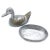 Mid-Century Modern Mid-Century Modern Metal, Duck Shaped Keepsake Box For Sale - Image 3 of 4