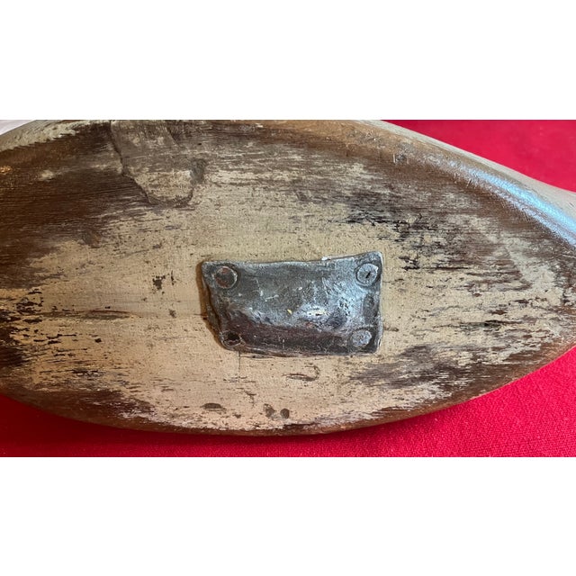 Antique Carved Wood & Paint Decorated Snow Goose Waterfowl Bird Decoy Circa 1920 For Sale - Image 18 of 18