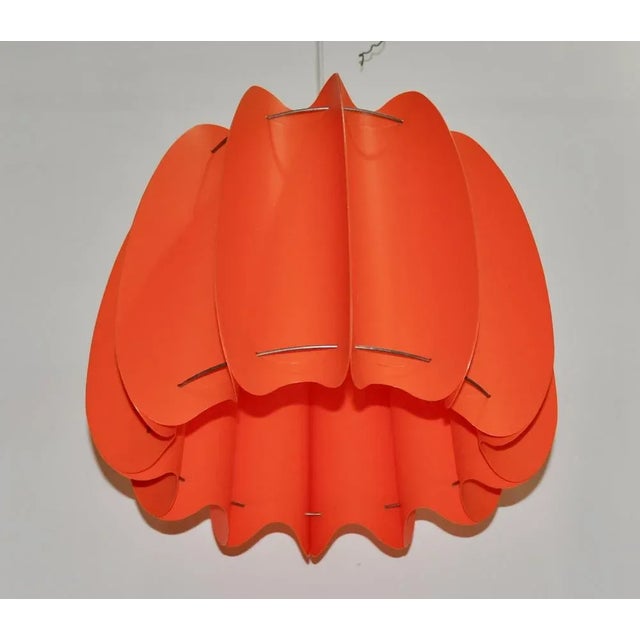 Danish Red Plastic Lamp For Sale - Image 10 of 12