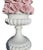 Vintage Porcelain Capodimonte Style Floral Rose Lamp For Sale - Image 4 of 5