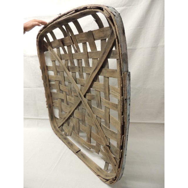 Tobacco Drying Wood Flat Basket Chairish