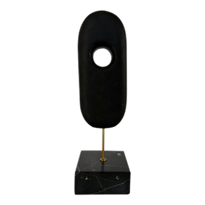 Revelation Modern Black Stone Minion Sculpture