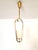 Mid-Century Modern Mid-Century Scandinavian Brass Pendant Lamp with Glass Shade, 1950s For Sale - Image 3 of 18