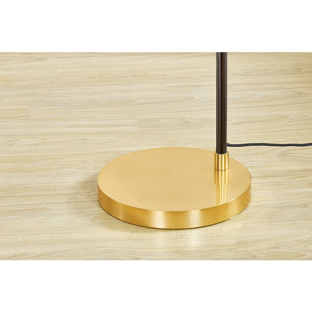 Metal Mitzi Janie 22 in. 1 Light Floor Lamp in Aged Brass and True Bronze Finish For Sale - Image 7 of 13