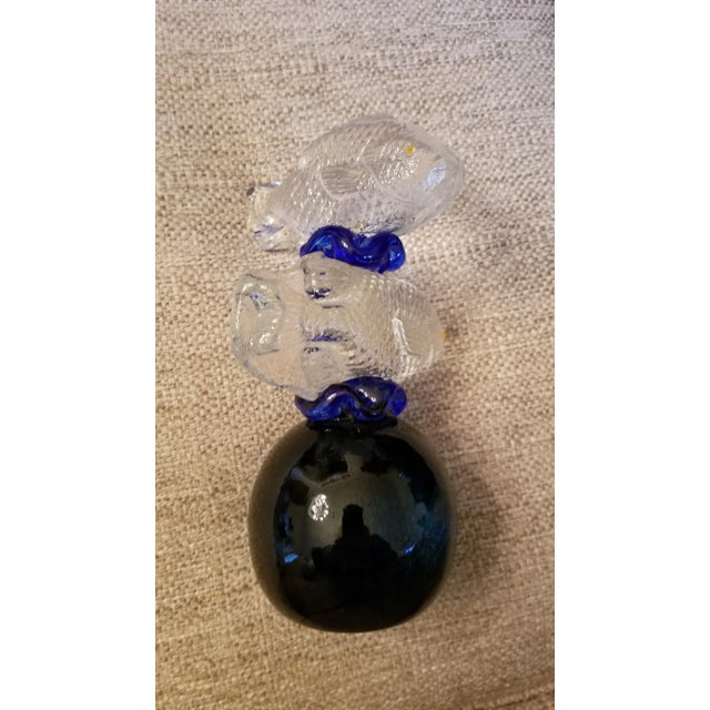 Blue Young and Constantin Fish Art Glass Sculpture For Sale - Image 8 of 10