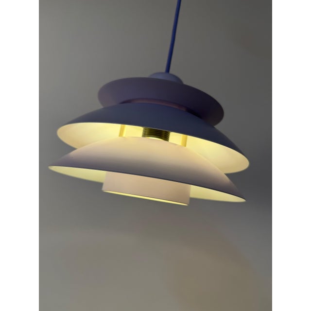 Type 776 Lilac Louvered Lamp from Horn For Sale - Image 3 of 11