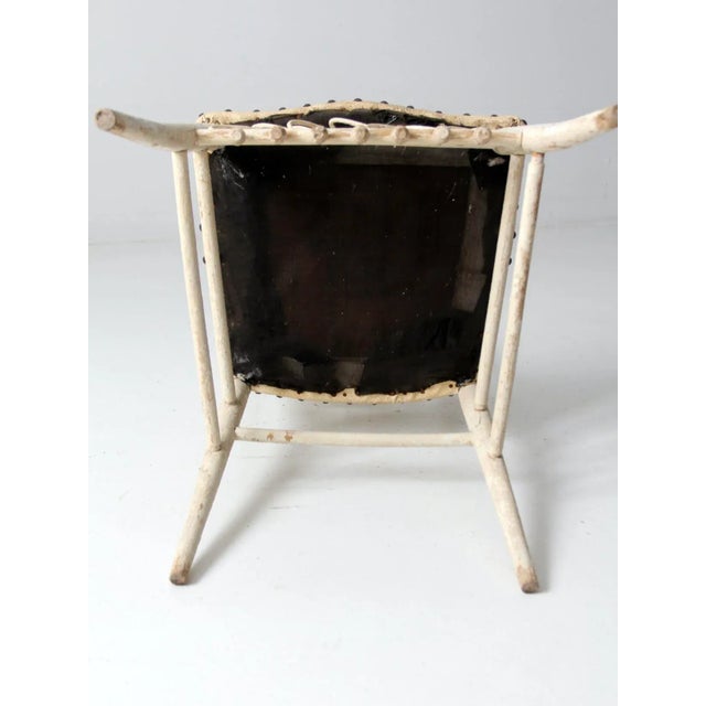Antique Wicker Chair For Sale - Image 9 of 10