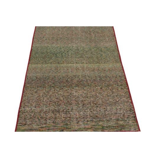 Rug & Kilim Vintage Zeki Müren Rug in Green With Polychromatic Geometry - By Rug & Kilim For Sale - Image 4 of 7