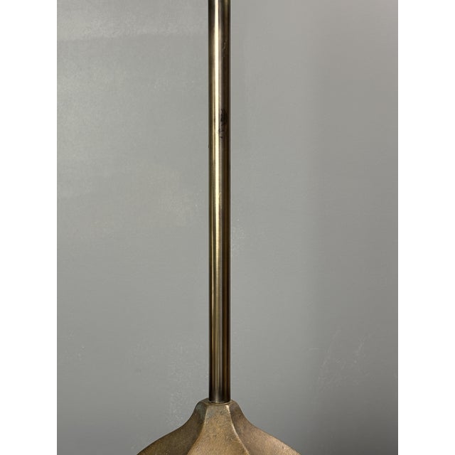1990s Large Dutch Brutalist Bronze Cocoon Table Lamp, 1990s For Sale - Image 5 of 11