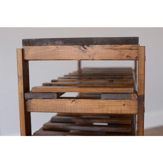 Brown Antique Style 54-Bottle Wine Rack For Sale - Image 8 of 17