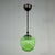 Swedish Green Uranium Glass and Burnished Brass Pendant from Böhlmarks, 1930s For Sale - Image 16 of 18