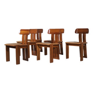 Italian Sapporo Dining Chairs by Mario Marenco for Mobil Girgi, 1970s, Set of 6 For Sale