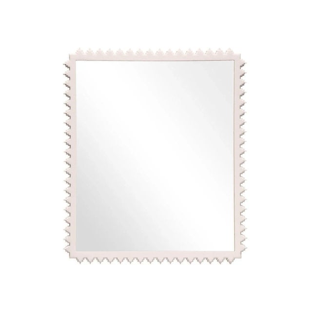Contemporary Fleur Home Carnival Muses Rectangle Mirror in Frosted Petal, 24.5x36 For Sale - Image 3 of 3