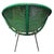 1950s Sam Avedon Styled Iron Outdoor/Patio Saucer Chair W/ Nylon Weaved Seat For Sale - Image 4 of 8