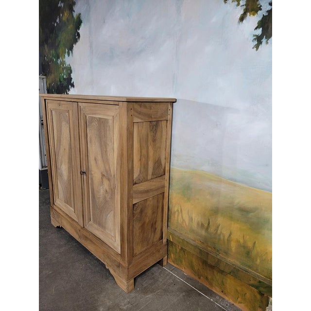 Small Louis Philippe Walnut Armoire For Sale - Image 10 of 12
