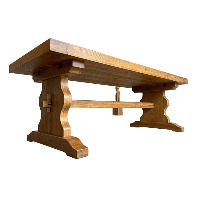 Monastery Table in Oak, 1970s For Sale