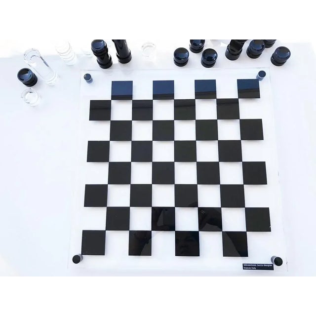 Chessboard in Acrylic Glass by Felice Antonio Botta, 1970 For Sale - Image 4 of 7