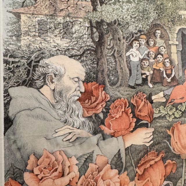 Illustration Maurice Sendak "Dear Mili" Framed Poster 1988 Signed by Maurice Sendak For Sale - Image 3 of 10