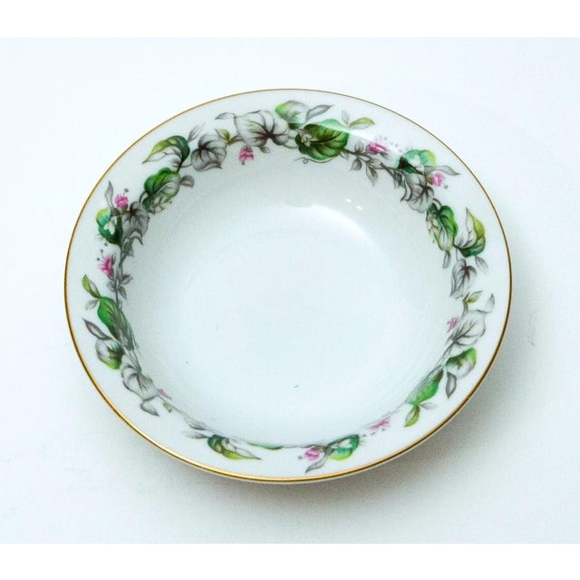 White Japanese Asian Floral Blossoms China Bowls - Set of 6 For Sale - Image 8 of 9