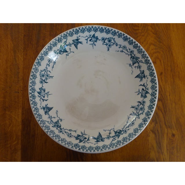 Large Terre De Fer Compote Dish by HB&Cie, 1890s For Sale - Image 9 of 18