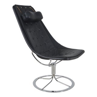 Swedish Jetson 66 Armchair in Leather by Bruno Mathsson for Dux, 2010s For Sale