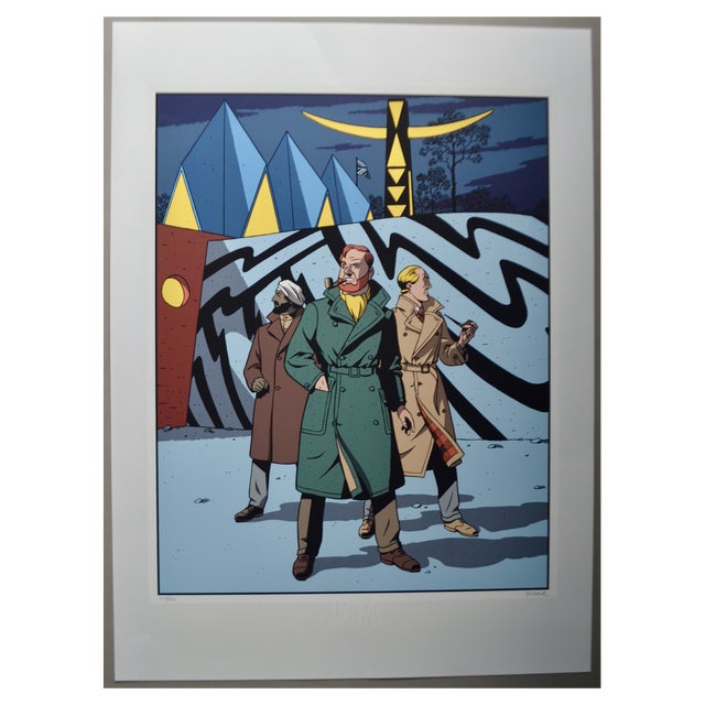 André Juillard, Blake and Mortimer Expo 58, Screenprint For Sale