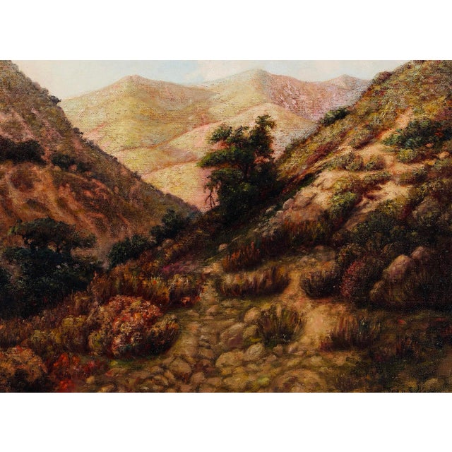 Stunning California Plein Air Impressionist Landscape Beautifully Framed. JEAN STUART WARD (1868-1945) Beyond the Canyon...
