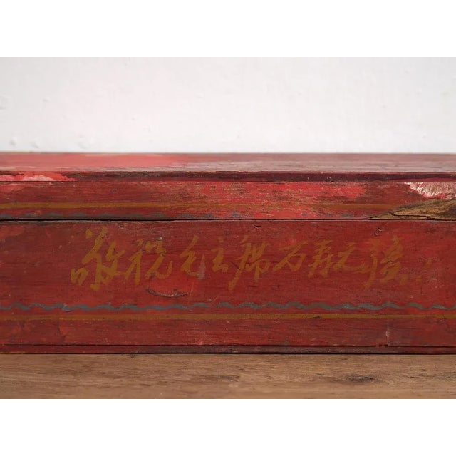 Antique Chinese Red Case, 1900s For Sale - Image 5 of 8
