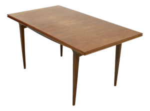 Danish Sculptural Extendable Dining Table in Teak, 1960s