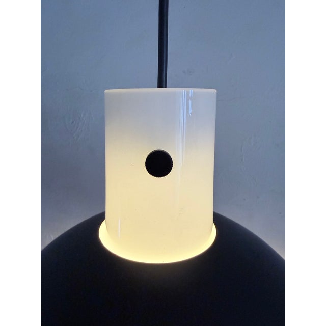 Metal Space Age Glass and Metal Pendant Lamp from Glashütte Limburg, 1970s For Sale - Image 7 of 13