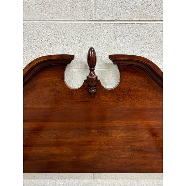 Brown Vintage Queen or Full Size Convertible Four Poster Pediment Bed For Sale - Image 8 of 13