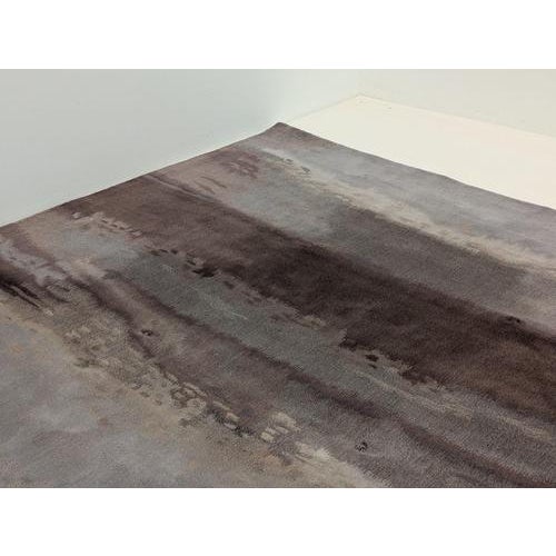 Calvin Klein Luster Wash Chrome Rug For Sale - Image 6 of 8