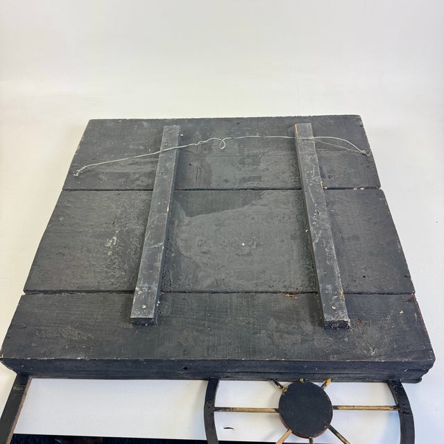 Vintage Large Elaborate Wooden Trade Sign for Grimes Dairy in Form of Wagon Cart For Sale - Image 10 of 10