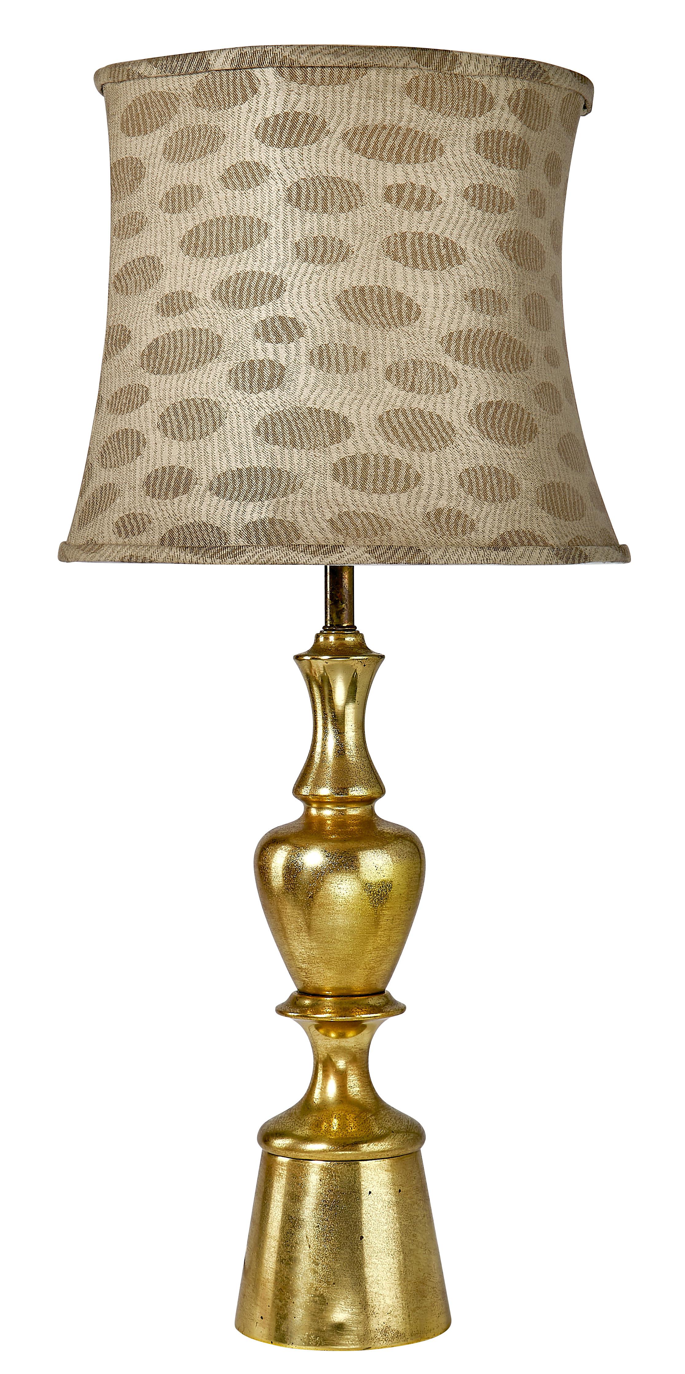 mid century modern brass table lamp