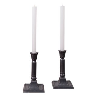Art Deco Candleholders by Just Andersen, 1930s, Set of 2 For Sale