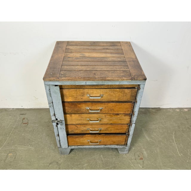 Mid-Century Modern Vintage Industrial Chest of Drawers, 1960s For Sale - Image 3 of 17