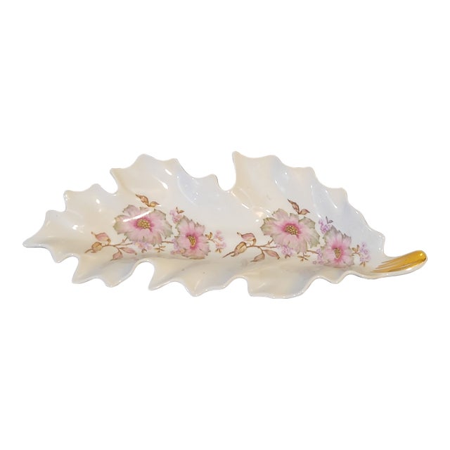 1940s Mitterteich Bavaria Germany Leaf Shaped Dish For Sale