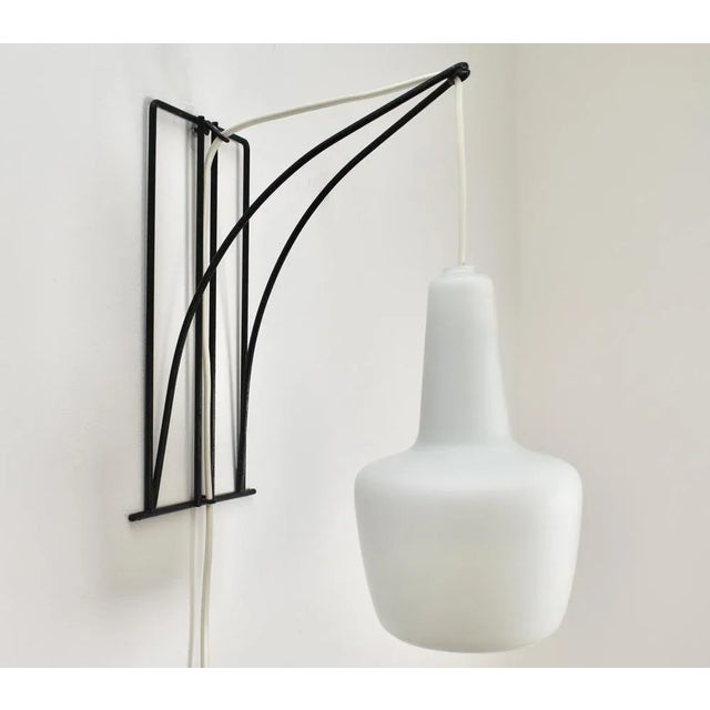 Likely designed by Louis Kalff for Philips, but not marked. Lampshade can be adjusted up and down. European Plug (up to...