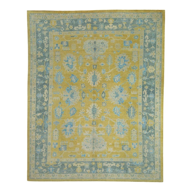 Turkish Oushak Rug 11'9" x 14'9" #18589 For Sale